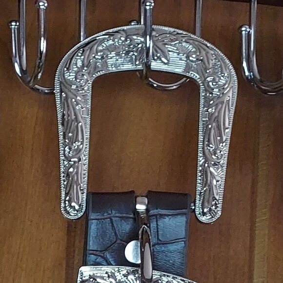 Brown Western Lace Bling Belt - Picture 4 of 5